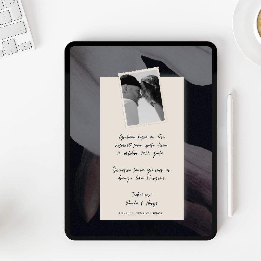 Save the Date - Dark Magnolia